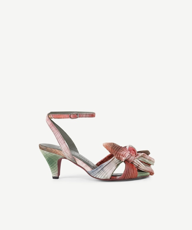  YARGICI Pilise Kumaşlı Topuklu Sandalet