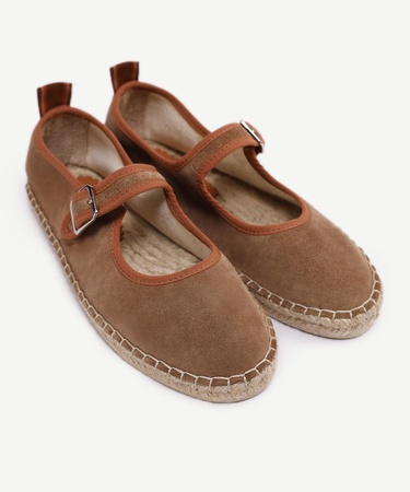  YARGICI Renk Detaylı Deri Espadril