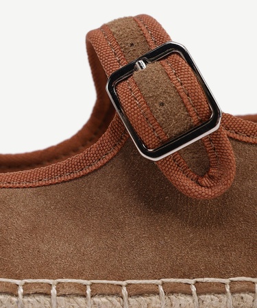  YARGICI Renk Detaylı Deri Espadril