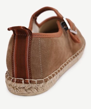  YARGICI Renk Detaylı Deri Espadril