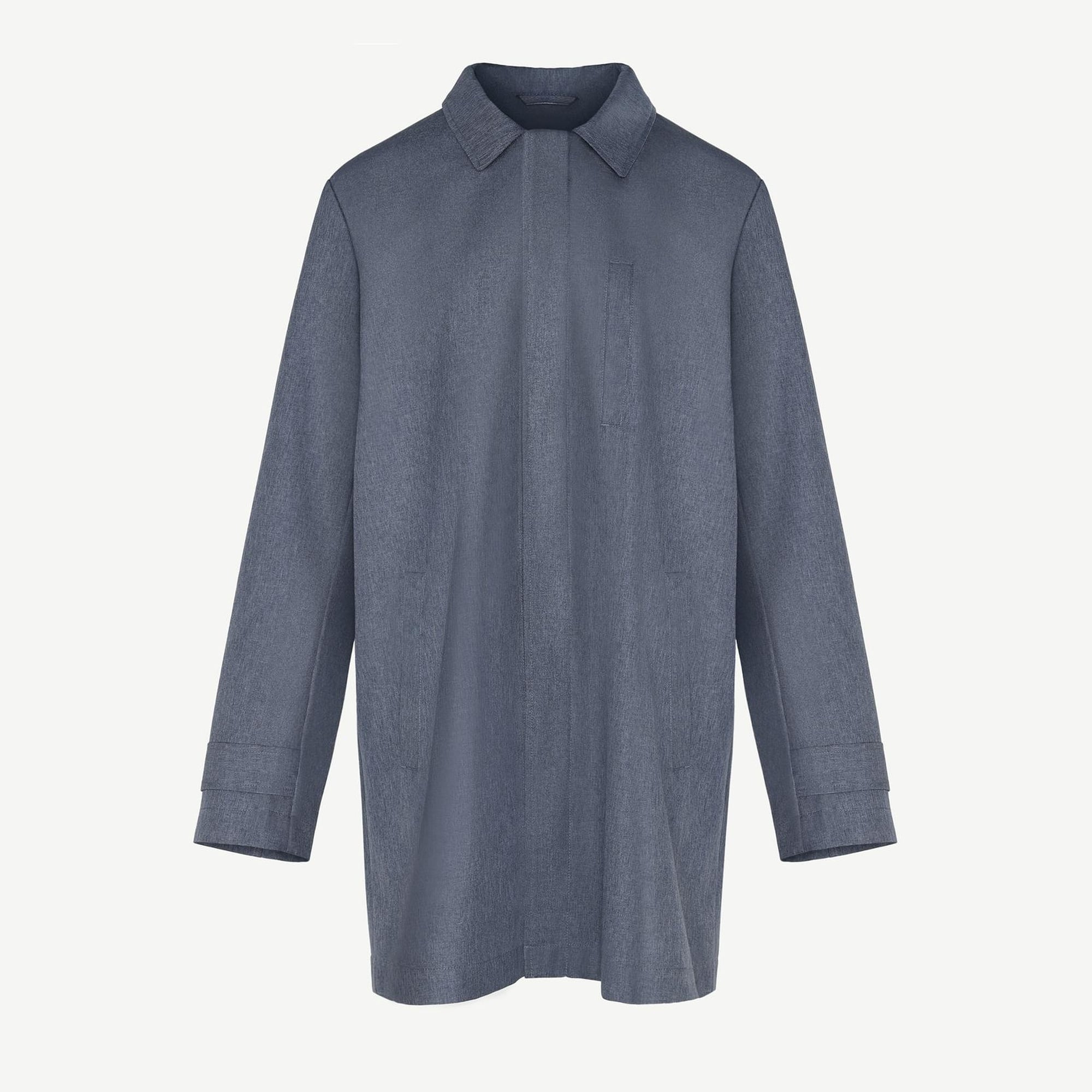 YARGICI Gömlek Yaka Cep Detaylı Manşeti Apoletli Erkek Pardösü