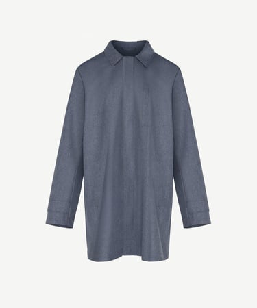  YARGICI Gömlek Yaka Cep Detaylı Manşeti Apoletli Erkek Pardösü