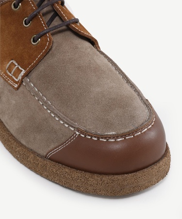  YARGICI Retro Görünümlü Deri Bağlı Ayakkabı