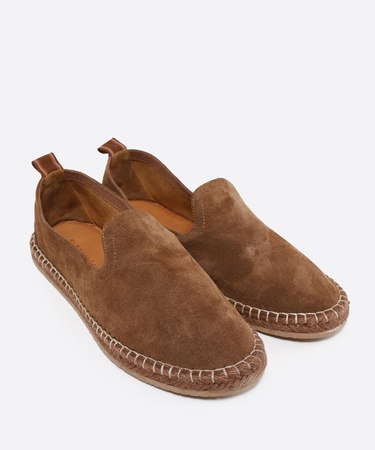  YARGICI Renk Detaylı Deri Espadril