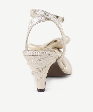  YARGICI Pilise Kumaşlı Topuklu Sandalet