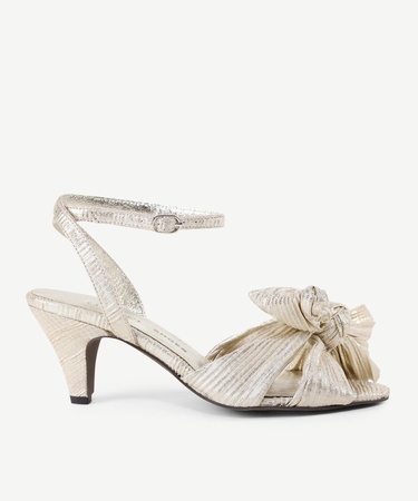  YARGICI Pilise Kumaşlı Topuklu Sandalet