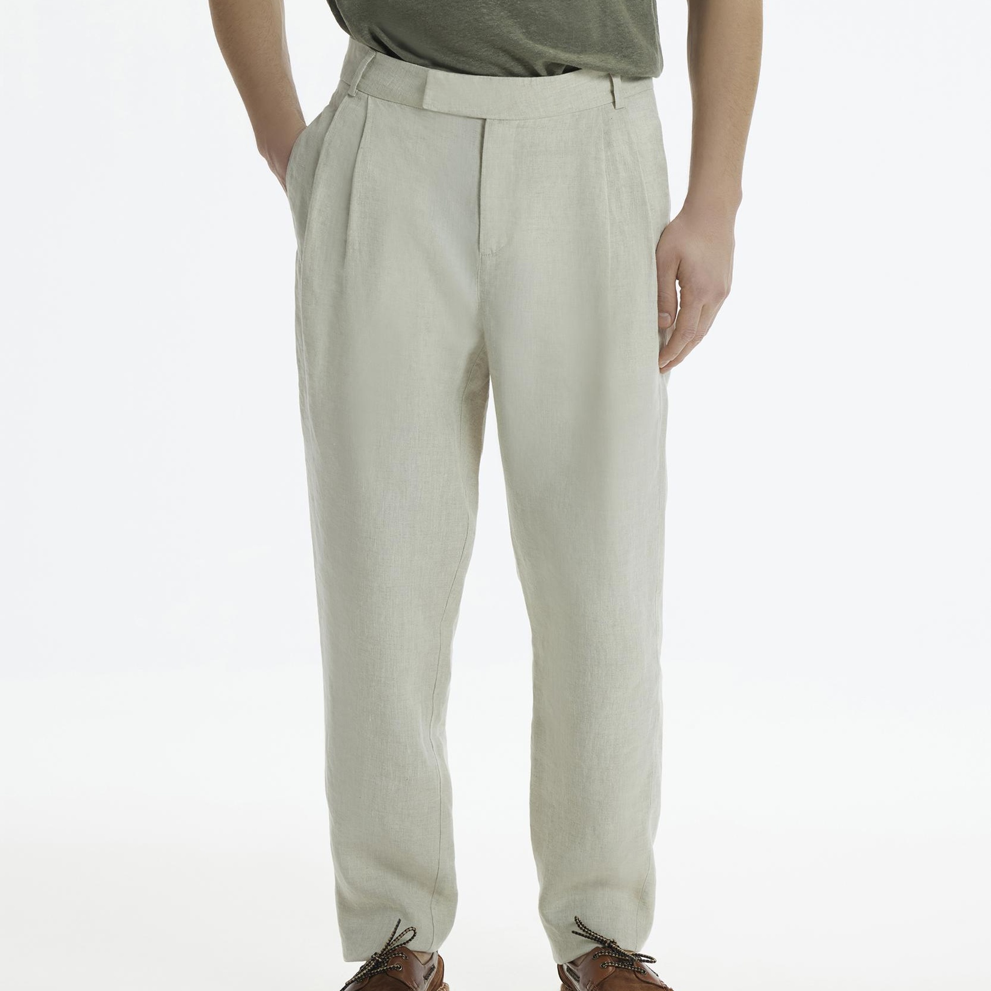 YARGICI Tapered Fit Pile Detaylı Fileto Cepli Pantolon