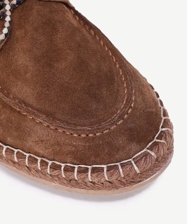  YARGICI Hasır Bağlı Deri Espadril