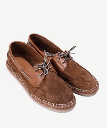  YARGICI Hasır Bağlı Deri Espadril