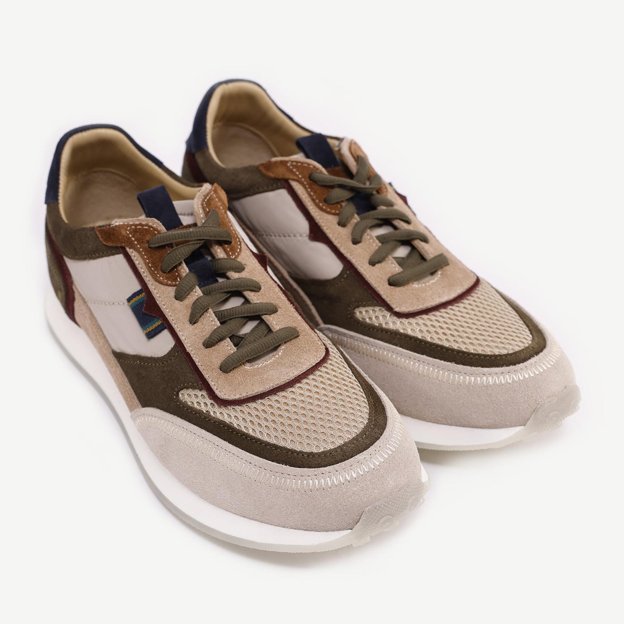 YARGICI File Detaylı Deri Sneaker