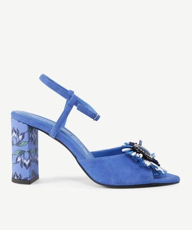  YARGICI Rafya Aksesuar Detaylı Topuklu Sandalet