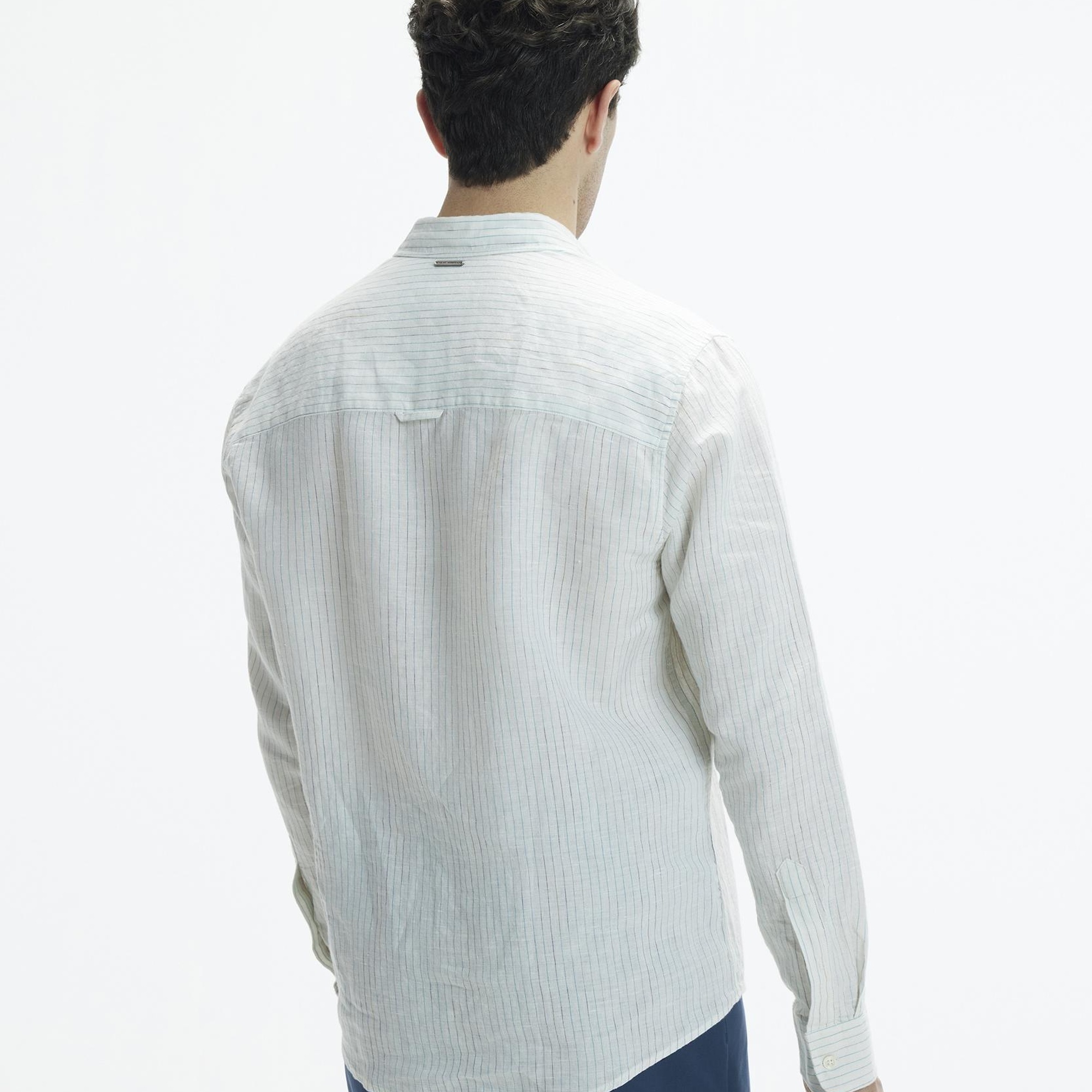 YARGICI Regular Fit Uzun Kollu Keten Gömlek