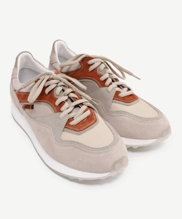  YARGICI Kumaş Detaylı Deri Sneaker