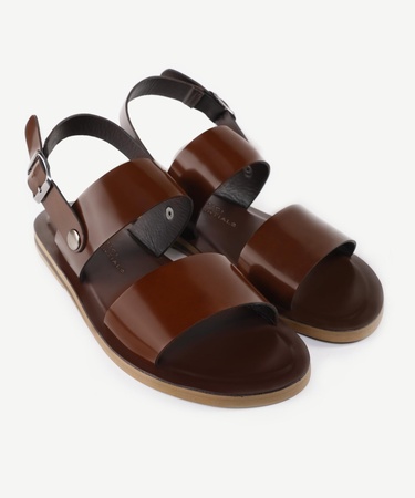  YARGICI Tek Bantlı Deri Sandalet