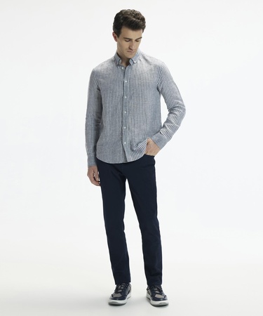  YARGICI Blok Renkli Uzun Kollu Gömlek