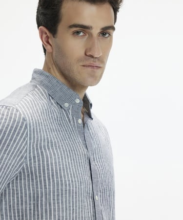  YARGICI Blok Renkli Uzun Kollu Gömlek