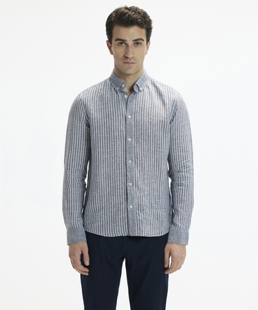  YARGICI Blok Renkli Uzun Kollu Gömlek