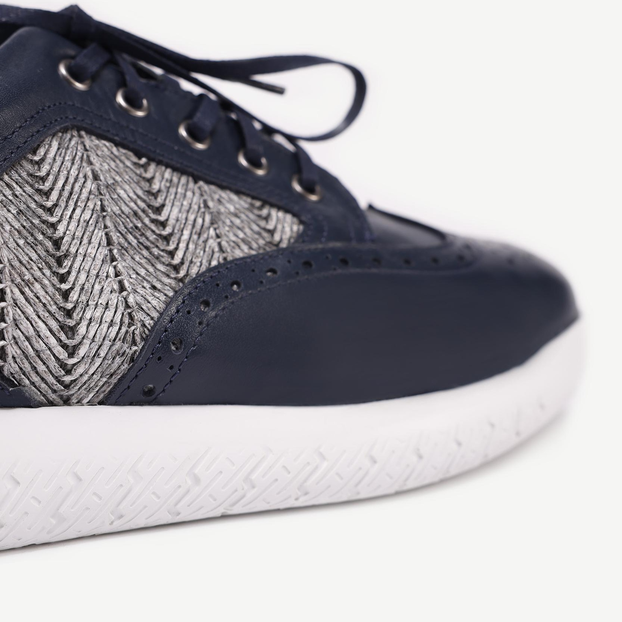 YARGICI Hasır Detaylı Deri Sneakers