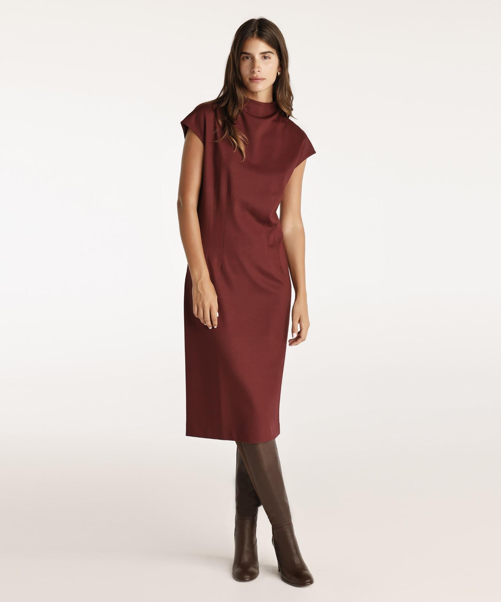  YARGICI Pens Detaylı Midi Boy Elbise