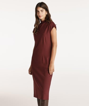  YARGICI Pens Detaylı Midi Boy Elbise