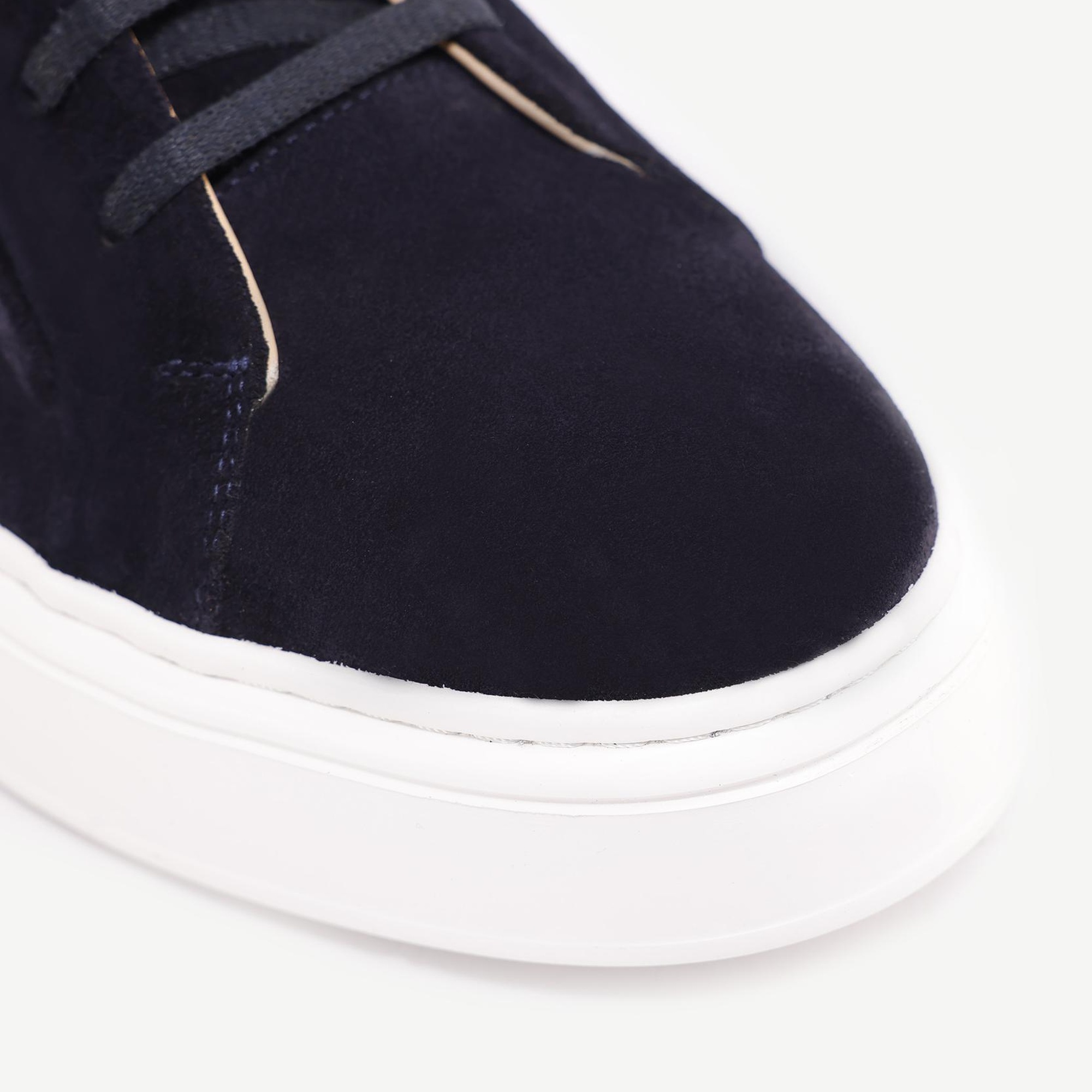 YARGICI Silikon Kabartmanlı Deri Bağlı Sneakers