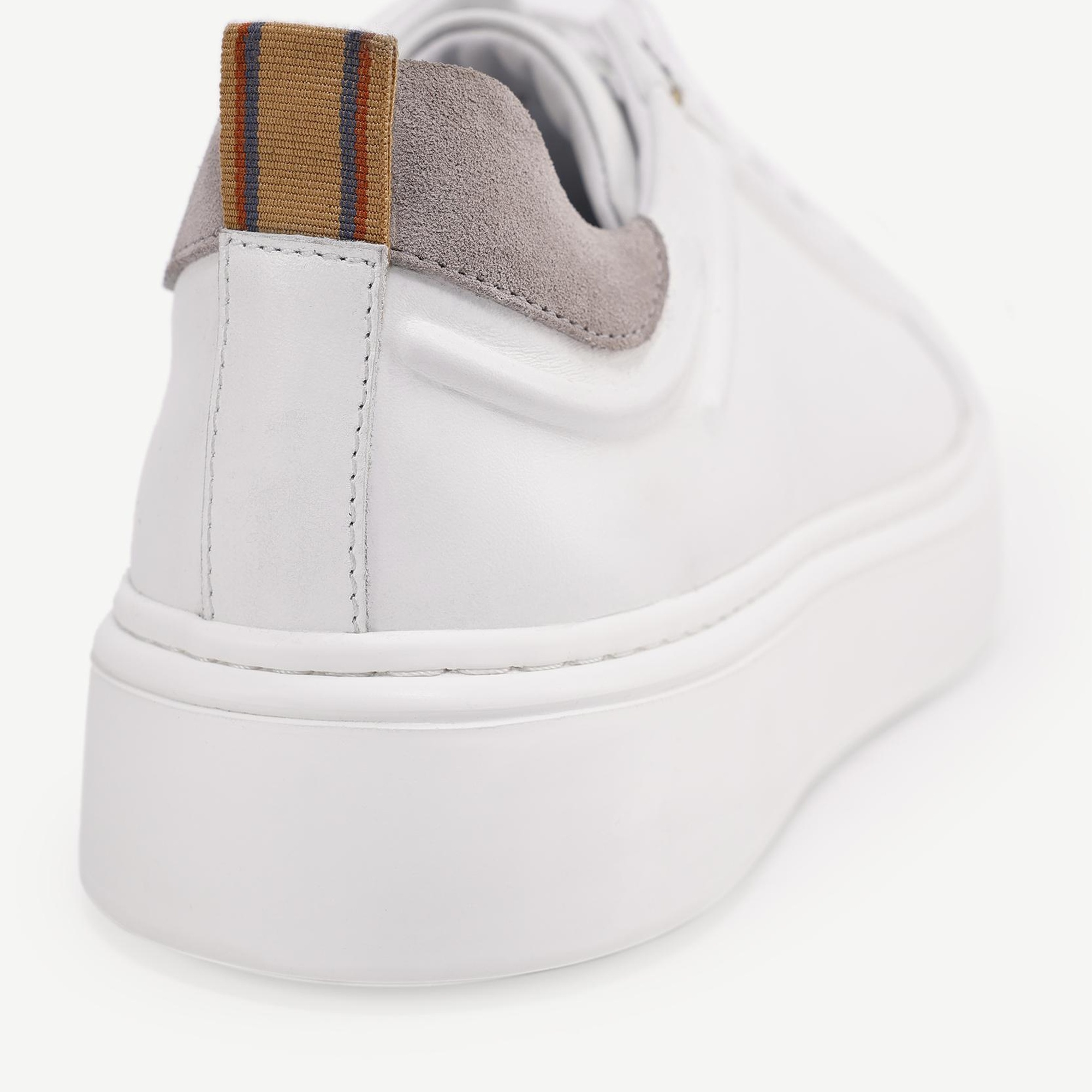 YARGICI Silikon Kabartmanlı Deri Bağlı Sneakers