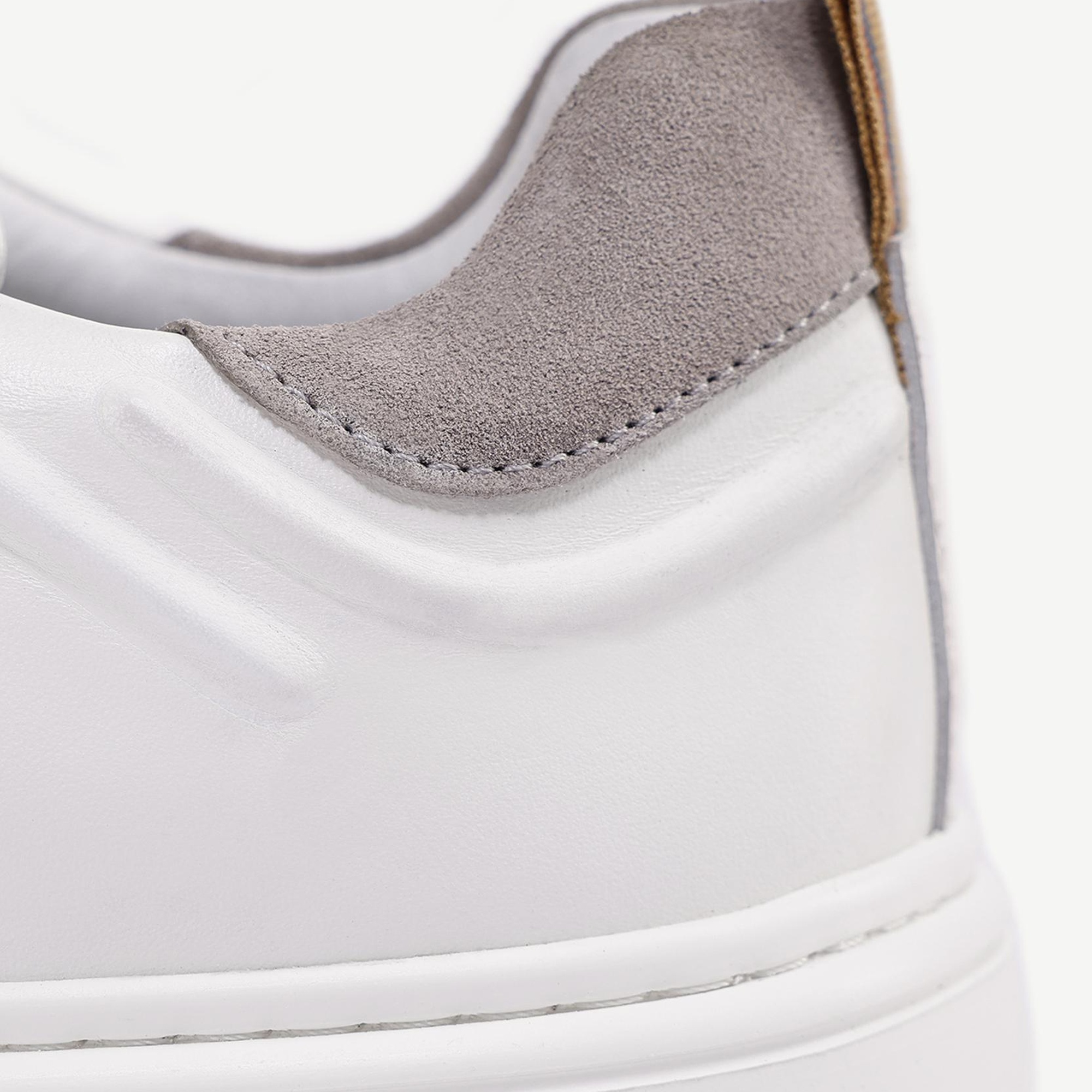 YARGICI Silikon Kabartmanlı Deri Bağlı Sneakers