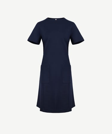  YARGICI Cepli Kısa Kollu Bisiklet Yaka Kısa Elbise