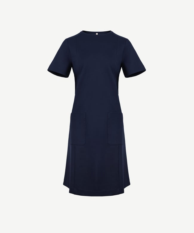  YARGICI Cepli Kısa Kollu Bisiklet Yaka Kısa Elbise