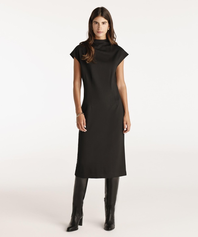  YARGICI Pens Detaylı Midi Boy Elbise