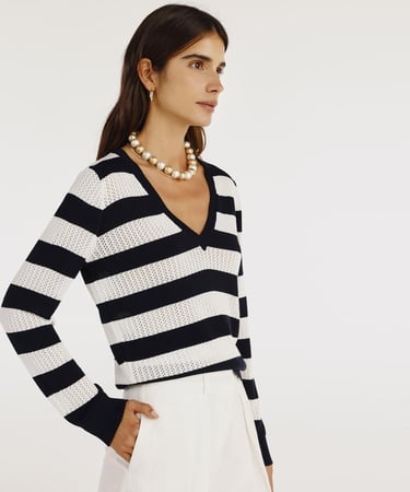  YARGICI V Yaka Uzun Kollu Kazak