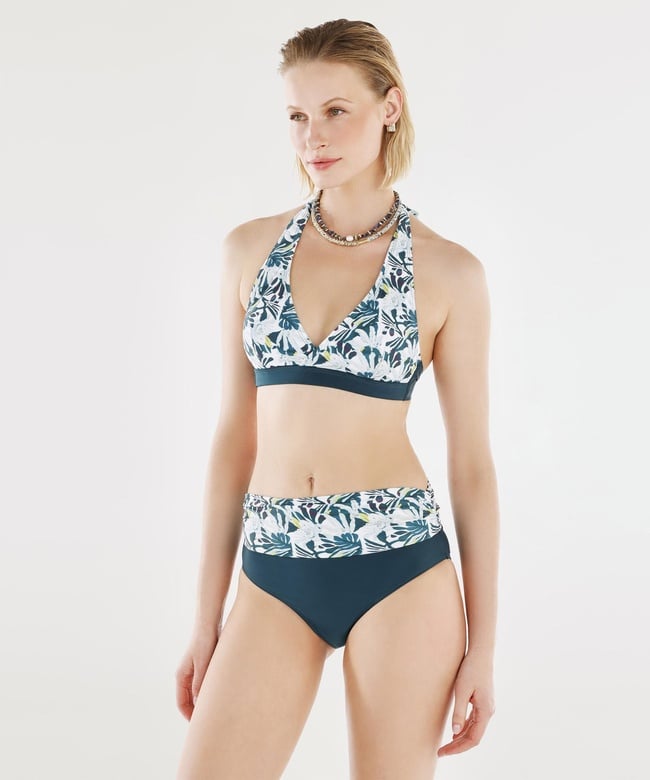  YARGICI Bağlama Detaylı Kruvaze Bikini Üst