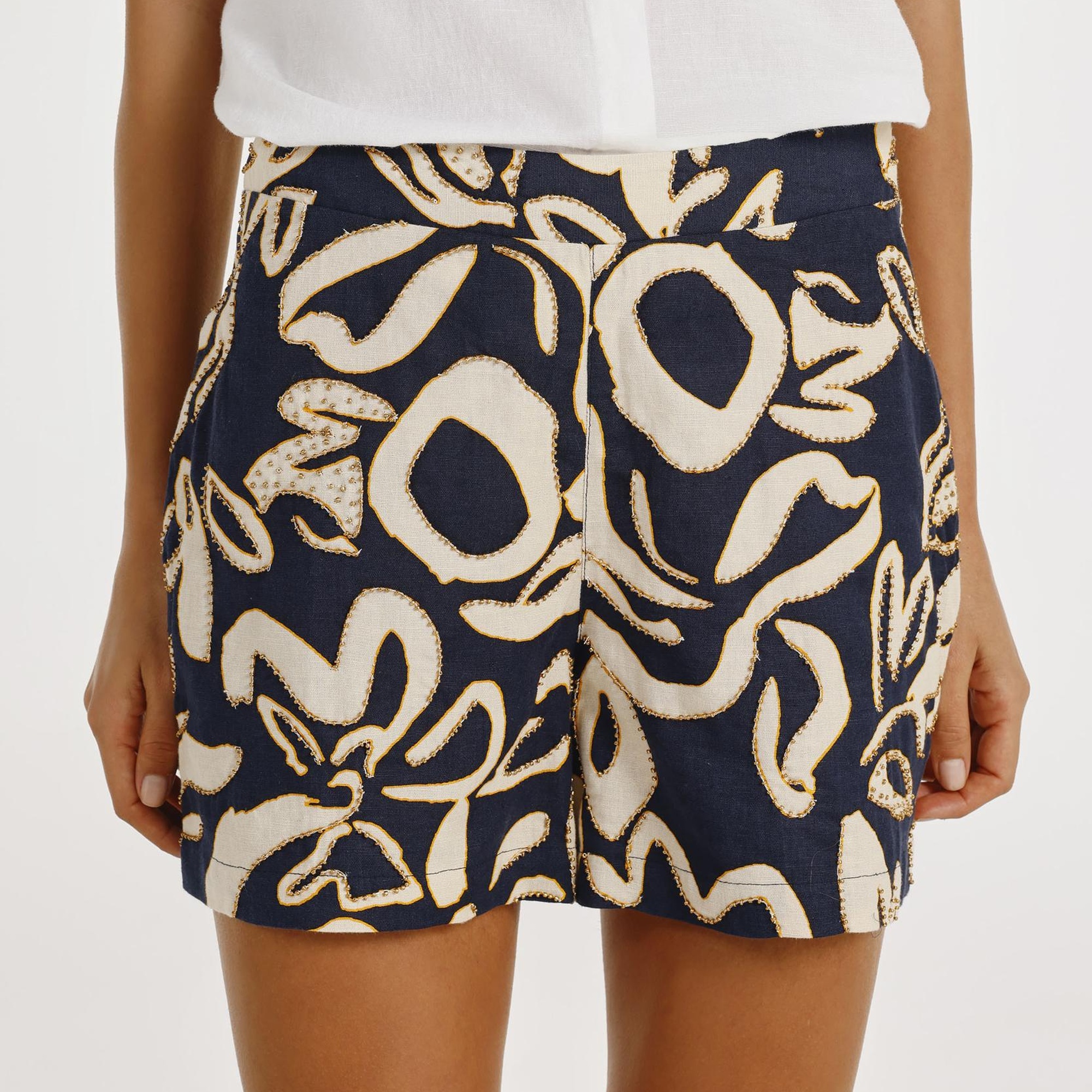 YARGICI Beli Fermuarlı Şort