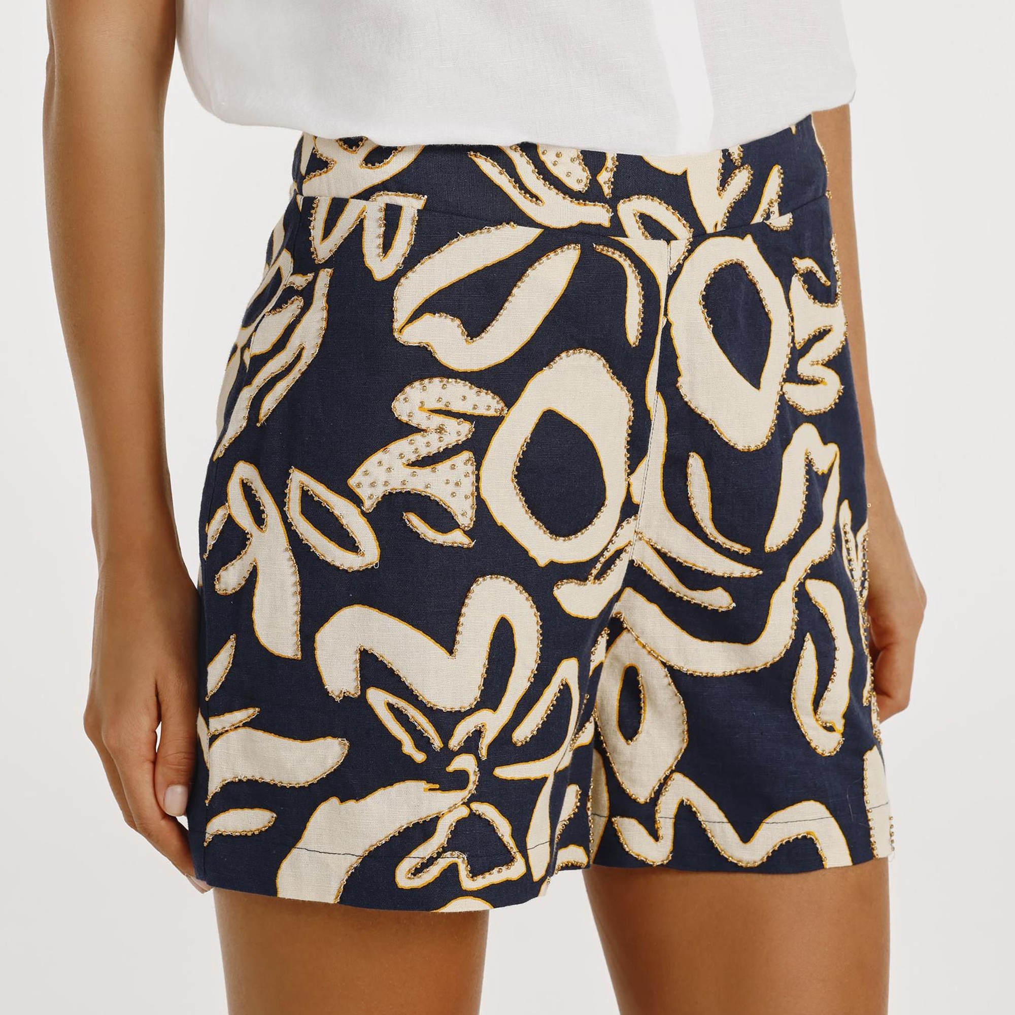 YARGICI Beli Fermuarlı Şort