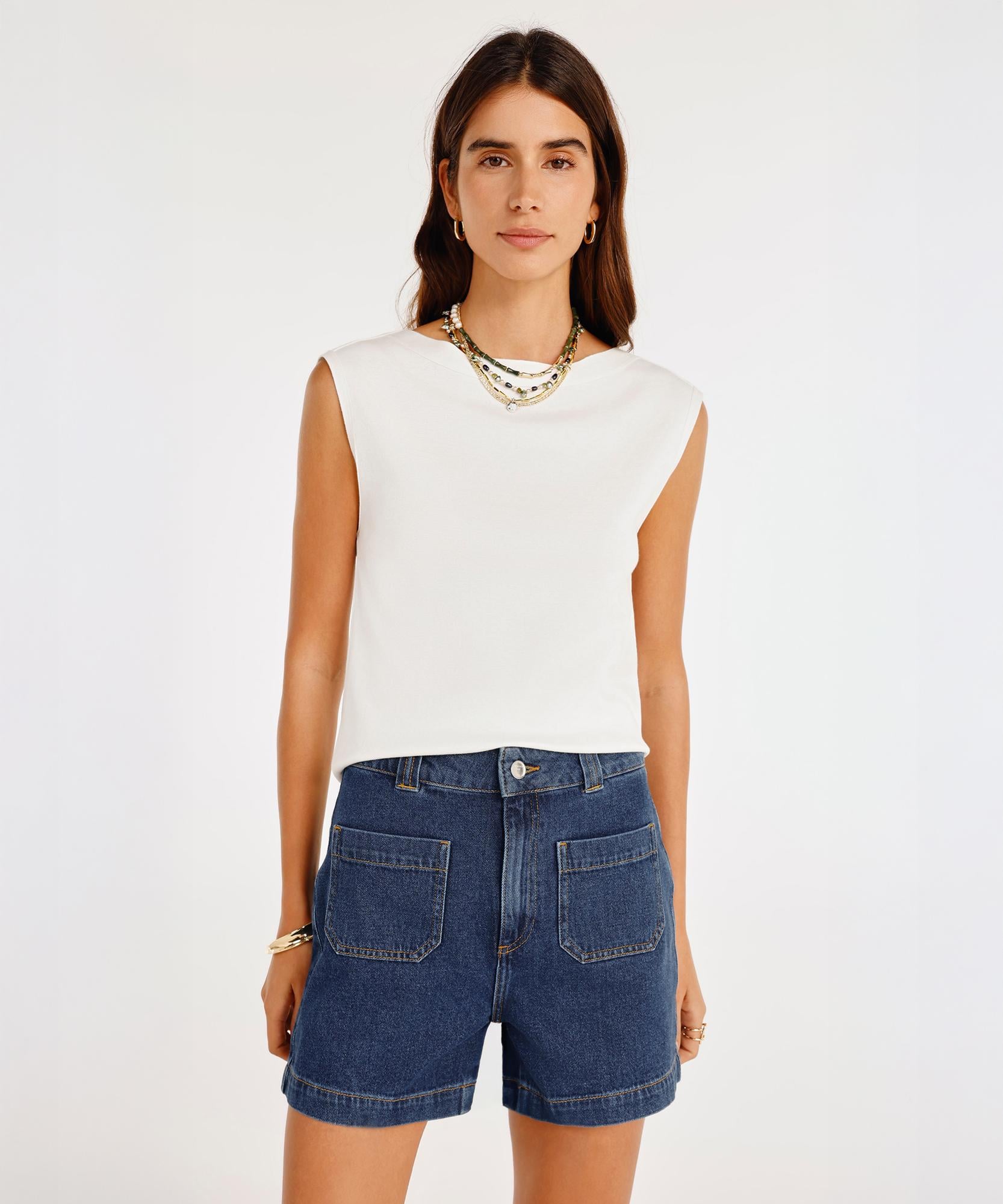  YARGICI Cepli Denim Bermuda