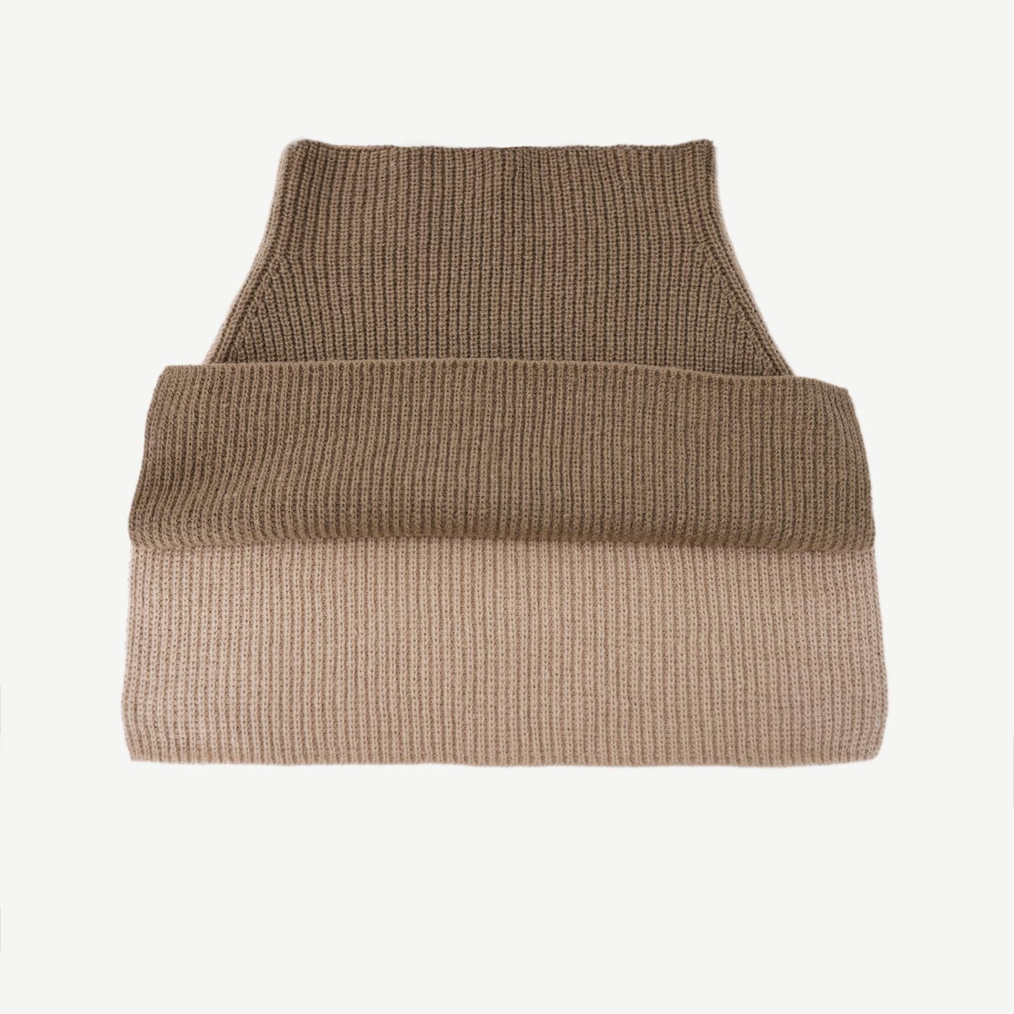 YARGICI İki Renkli Triko Boyunluk