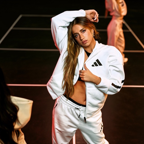  adidas Z.N.E. Kadın Beyaz Günlük Sweatshirt