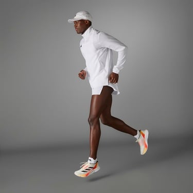  adidas Adizero Essentials Erkek Beyaz Koşu Rüzgarlık