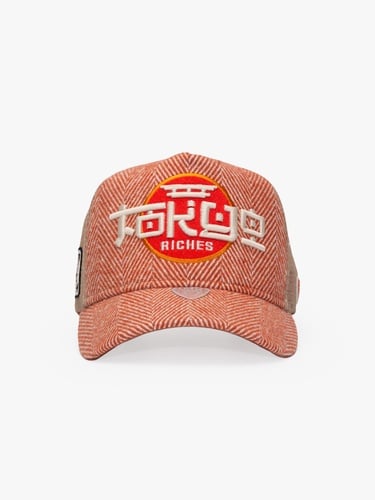  RustandRich Kadın Erkek Kiremit Trucker Şapka-City's Collection-Tokyo
