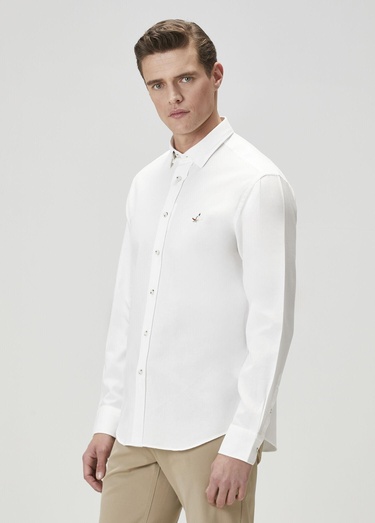 Beymen Club Erkek Comfort Fit Beyaz Gömlek