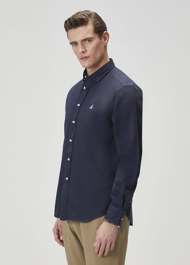  Beymen Club Erkek Comfort Fit Lacivert Gömlek