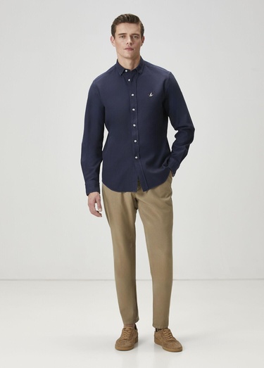  Beymen Club Erkek Comfort Fit Lacivert Gömlek