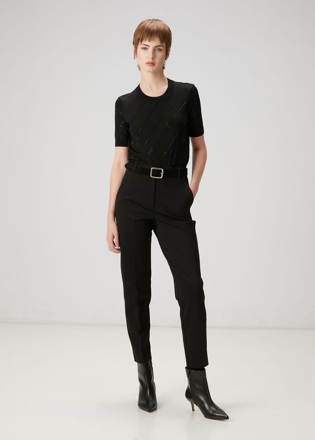  Beymen Club Kadın Siyah Cigarette Pantolon