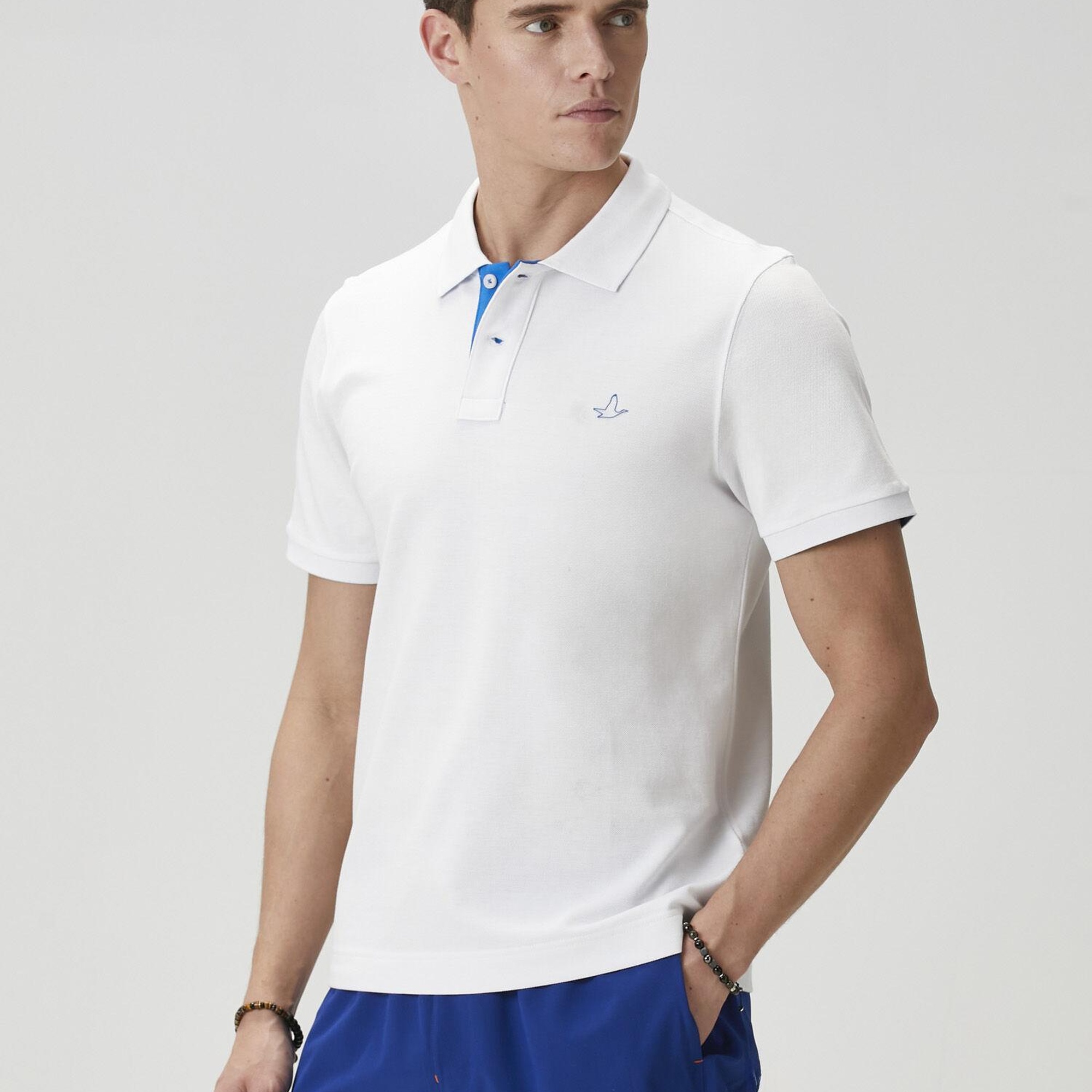 Beymen Club Erkek Comfort Fit Beyaz Polo Yaka T-shirt