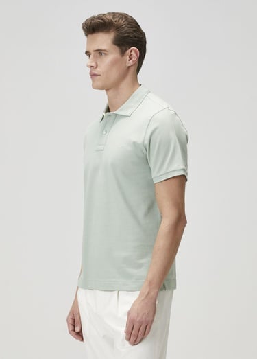  Beymen Club Erkek Basic Fit Yeşil Polo Yaka T-shirt