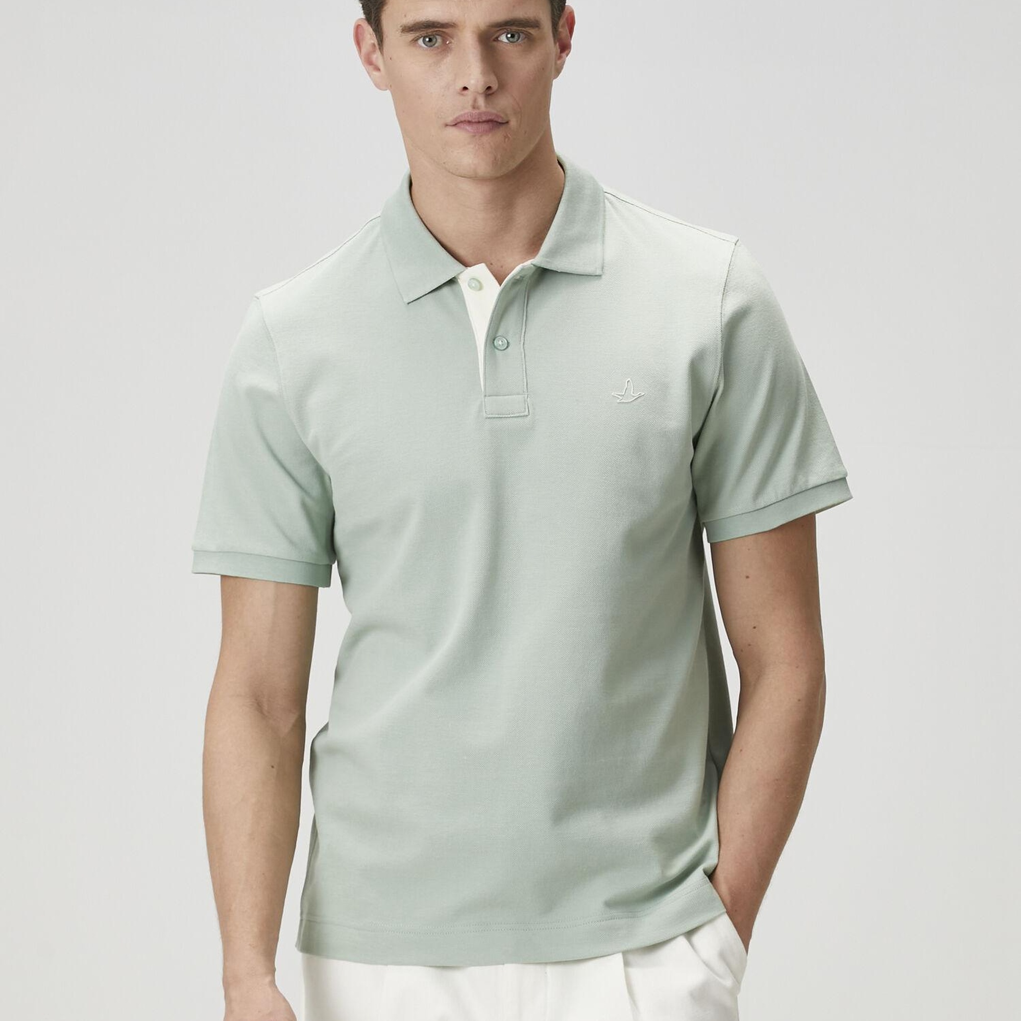 Beymen Club Erkek Basic Fit Yeşil Polo Yaka T-shirt
