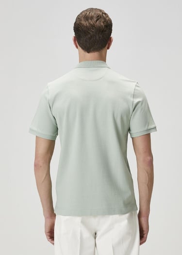  Beymen Club Erkek Basic Fit Yeşil Polo Yaka T-shirt