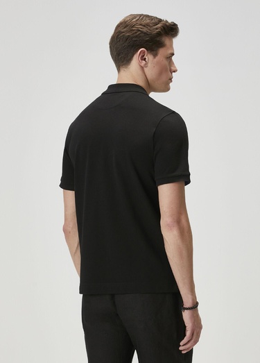  Beymen Club Erkek Comfort Fit Siyah Polo Yaka T-shirt
