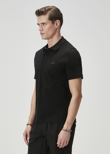  Beymen Club Erkek Comfort Fit Siyah Polo Yaka T-shirt