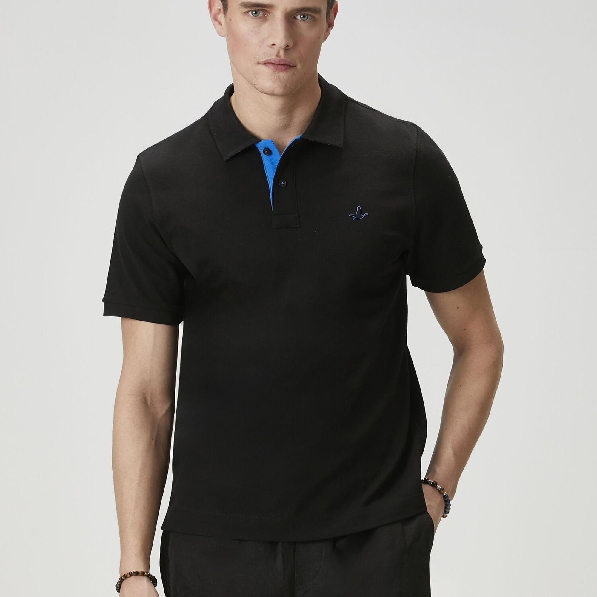 Beymen Club Erkek Comfort Fit Siyah Polo Yaka T-shirt